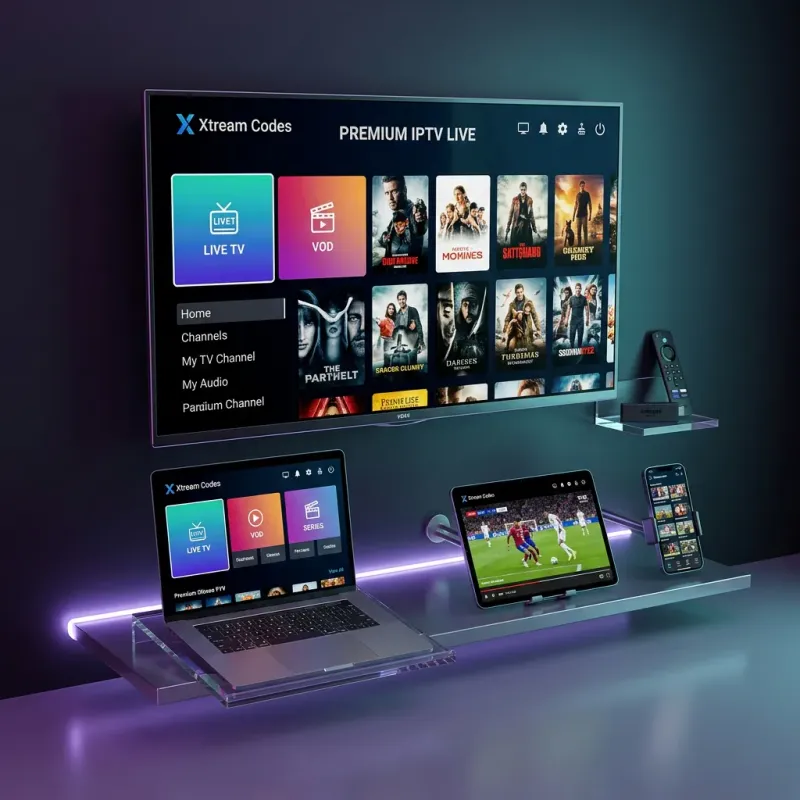 Stream Xtream Codes on multiple devices — TV, laptop, tablet, and phone